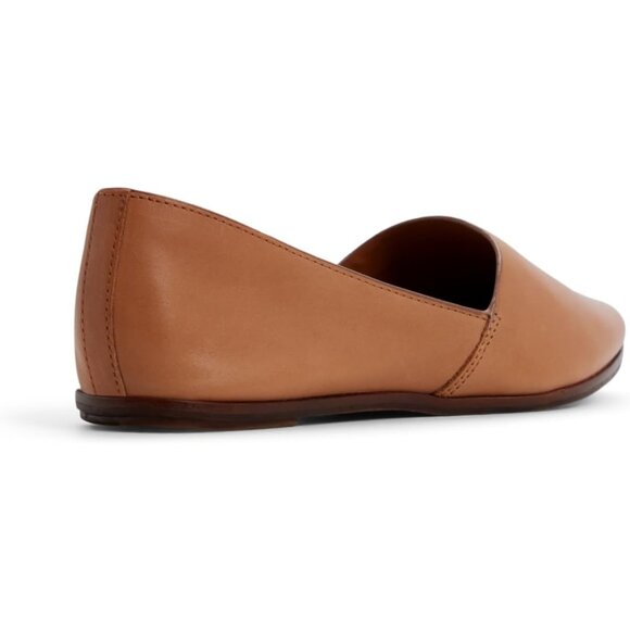 ALDO Womens Brown Leather Closed Rounded Toe Comfortable Blanchette Ballet Flat - Picture 4 of 7